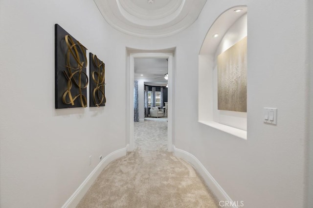25032 Trilogy Trail Ln, Murrieta, CA 92562 - hall with carpet floors and baseboards