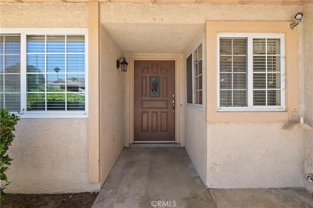 5655 Via Mensabe, Riverside, CA 92506 - view of exterior entry with stucco siding