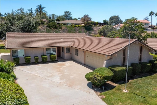 5655 Via Mensabe, Riverside, CA 92506 - ranch-style house featuring a tiled roof and stucco siding