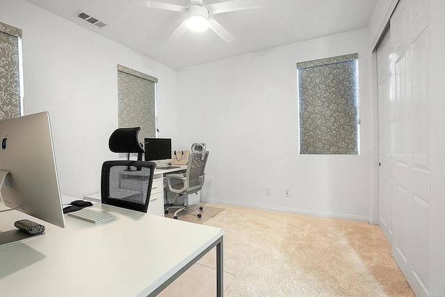 1693 Thompson Ave, Chula Vista, CA 91913 - office with a ceiling fan and carpet