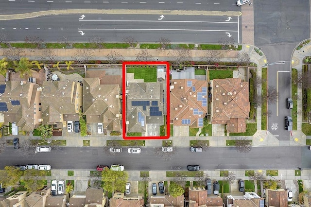 1693 Thompson Ave, Chula Vista, CA 91913 - aerial view of residential area featuring property parcel outlined