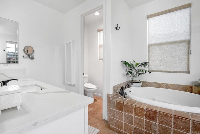 1693 Thompson Ave, Chula Vista, CA 91913 - bathroom with a bath, vanity, and tile patterned flooring