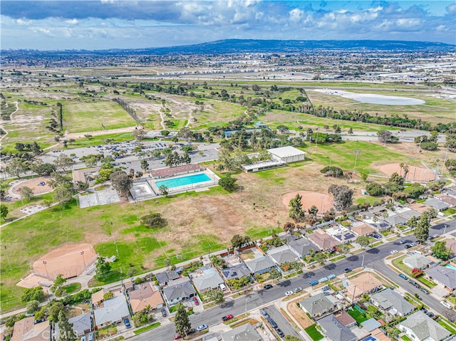 aerial view featuring a residential view