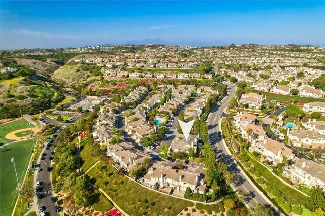 birds eye view of property featuring a residential view
