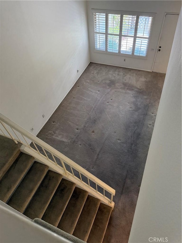 25723 Player Dr, Valencia, CA 91355 - carpeted empty room with stairway