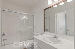 25723 Player Dr, Valencia, CA 91355 - bathroom with vanity and bathtub / shower combination