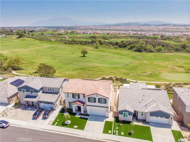 11534 Alana Ln, Beaumont, CA 92223 - drone / aerial view featuring a residential view, a mountain view, and golf course view
