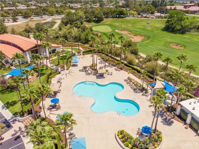 11534 Alana Ln, Beaumont, CA 92223 - bird's eye view featuring view of golf course