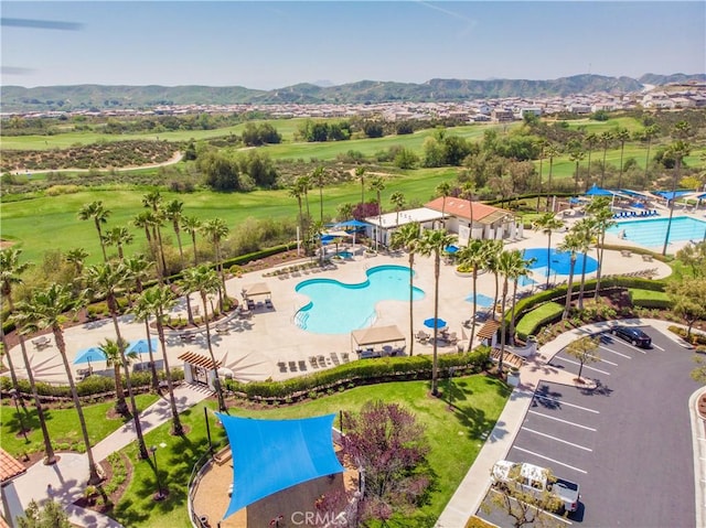 11534 Alana Ln, Beaumont, CA 92223 - aerial view with a mountain view and golf course view
