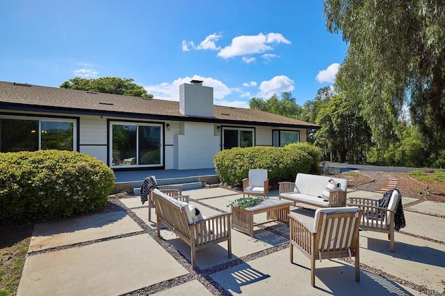 1105 Fulton Rd, San Marcos, CA 92069 - view of patio featuring an outdoor hangout area