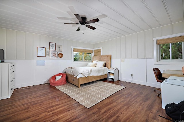 1105 Fulton Rd, San Marcos, CA 92069 - bedroom with a decorative wall, wood finished floors, and multiple windows