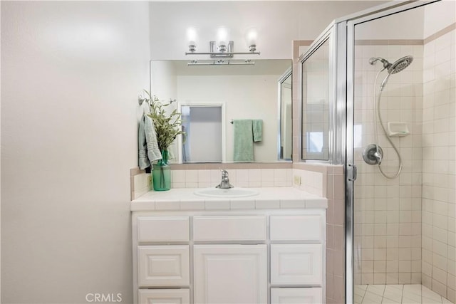 4723 E 3rd St, Long Beach, CA 90814 - bathroom with vanity and a stall shower