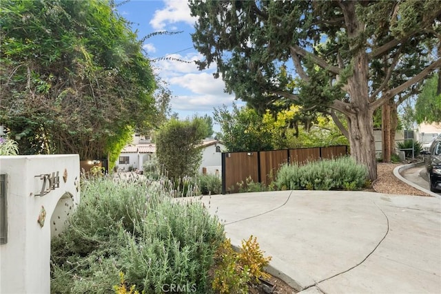 view of patio / terrace featuring fence