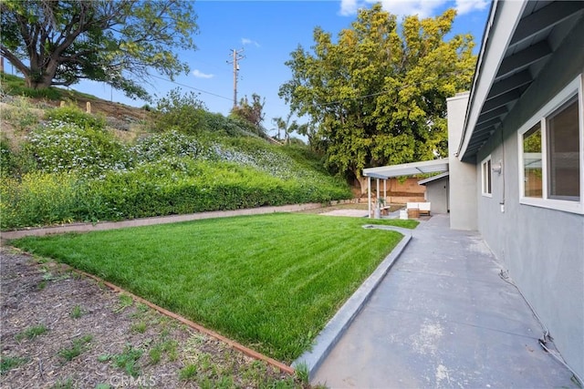 4421 Hempstead St, Simi Valley, CA 93063 - view of grassy yard featuring a patio