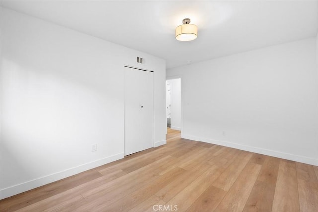 4421 Hempstead St, Simi Valley, CA 93063 - unfurnished bedroom with light wood-type flooring, baseboards, and a closet