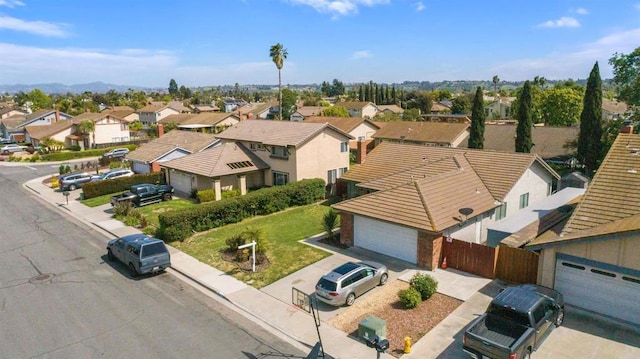 bird's eye view featuring a residential view