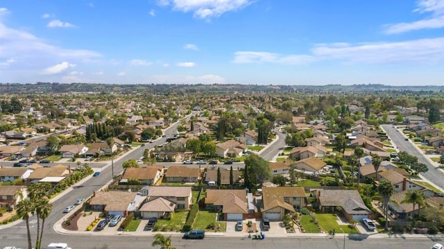 bird's eye view with a residential view