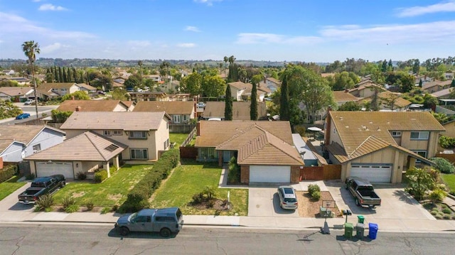 drone / aerial view featuring a residential view