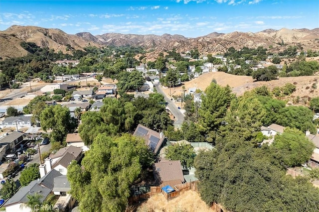 30052 Hunstock St, Castaic, CA 91384 - aerial overview of property's location with mountains and nearby suburban area
