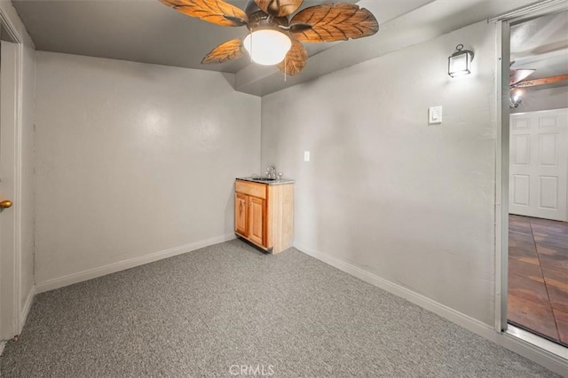 30052 Hunstock St, Castaic, CA 91384 - carpeted empty room with ceiling fan and baseboards