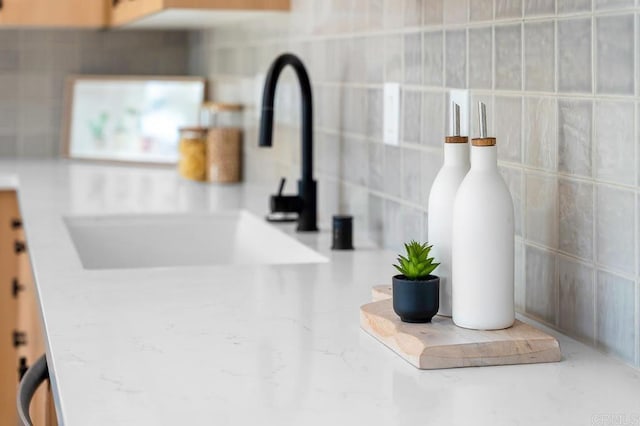 2263 Finch Ln, San Diego, CA 92123 - detailed view of a sink, a wood stove, and tile walls