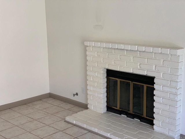 5612 Old Ranch Rd, Oceanside, CA 92057 - interior details with baseboards and a brick fireplace