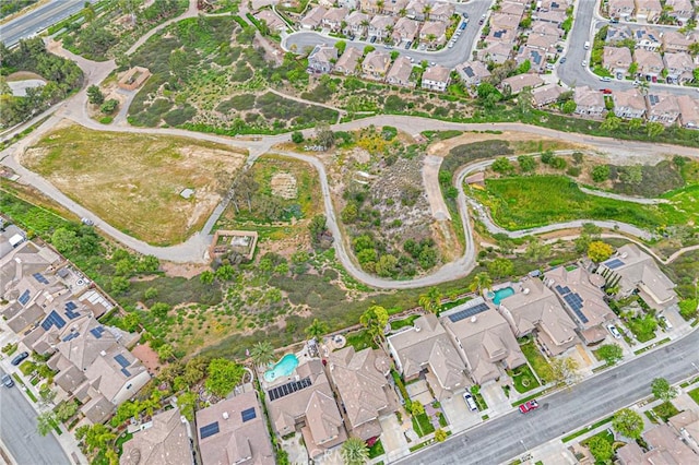 bird's eye view featuring a residential view