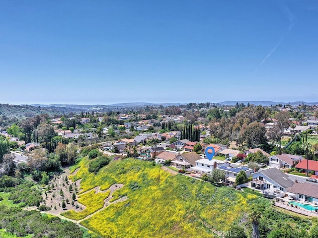 drone / aerial view featuring a residential view