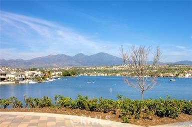 property view of water with a mountain view