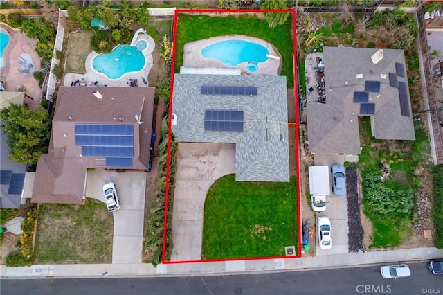 birds eye view of property