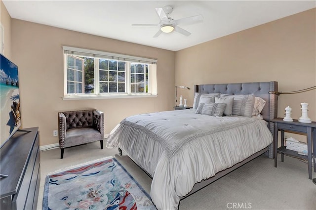 25641 Rapid Falls Rd, Laguna Hills, CA 92653 - bedroom with carpet, baseboards, and ceiling fan