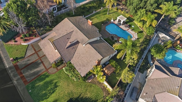 25641 Rapid Falls Rd, Laguna Hills, CA 92653 - aerial view of property and surrounding area with a pool area