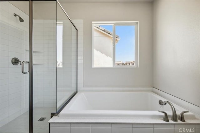 16669 Dara Ave, Chino, CA 91708 - bathroom featuring a shower stall and a garden tub