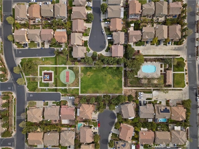 birds eye view of property featuring a residential view