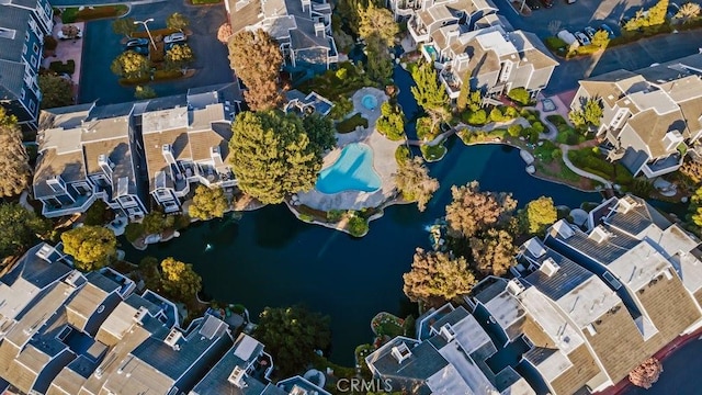 20371 Bluffside Cir Unit B401, Huntington Beach, CA 92646 - bird's eye view featuring a residential view and a water view