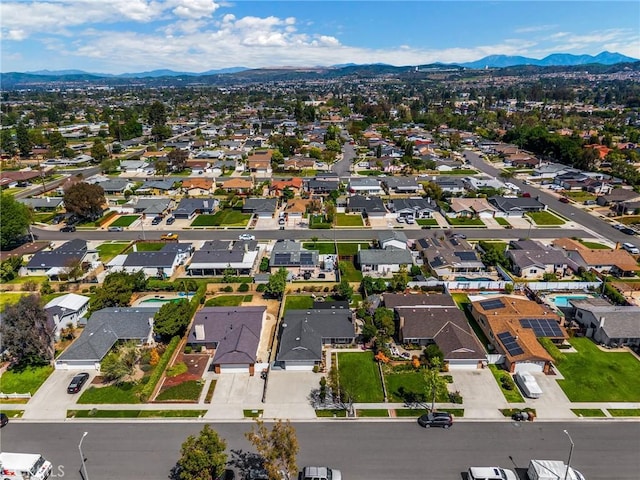 17381 Yorkshire Ave, Yorba Linda, CA 92886 - birds eye view of property with a mountain view and a residential view
