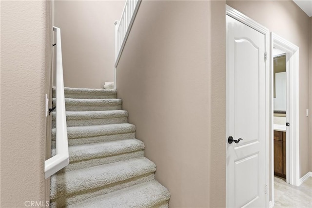 view of staircase