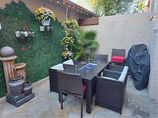 view of patio featuring grilling area