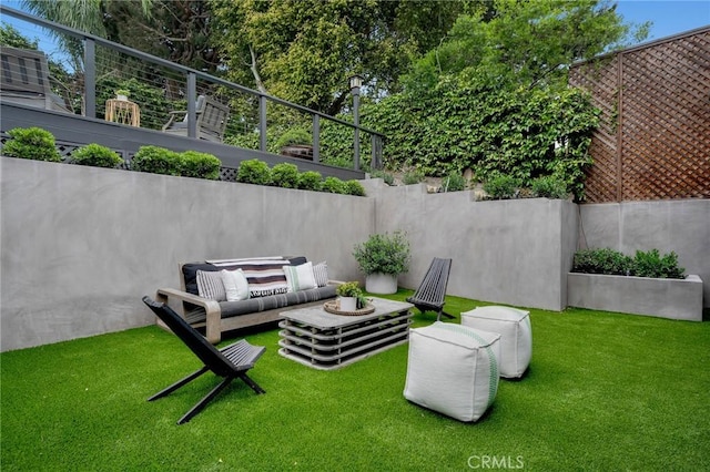 1012 10th St, Manhattan Beach, CA 90266 - view of yard with outdoor lounge area