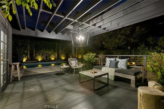 1012 10th St, Manhattan Beach, CA 90266 - exterior space featuring an outdoor living space and an outdoor pool