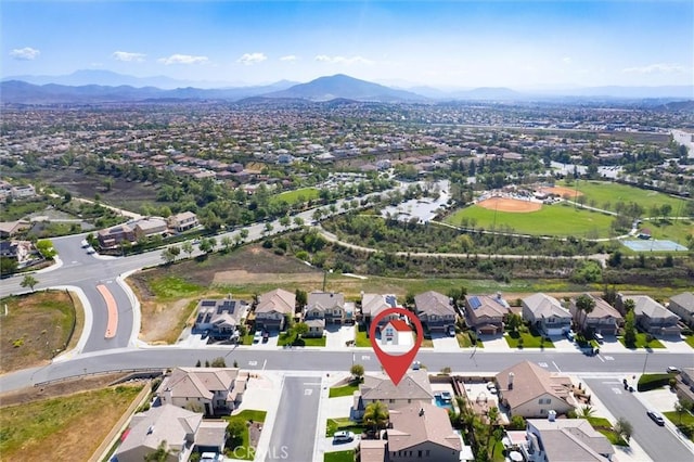 30461 Savoie St, Murrieta, CA 92563 - drone / aerial view featuring a mountain view and a residential view