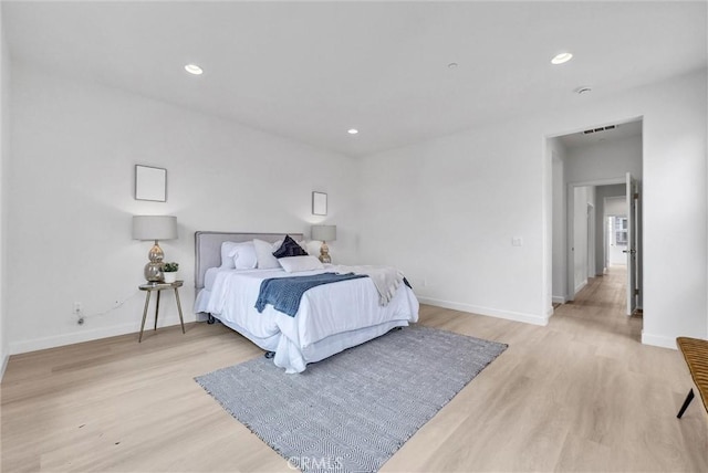 2882 E Via Terrano, Ontario, CA 91764 - bedroom featuring light wood-type flooring, baseboards, and recessed lighting