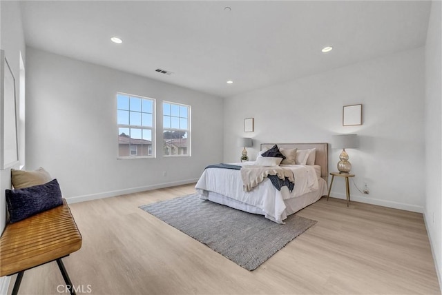 2882 E Via Terrano, Ontario, CA 91764 - bedroom with light wood-style flooring, baseboards, and recessed lighting
