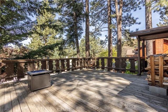 26704 Raven Rd, Wrightwood, CA 92397 - view of wooden terrace
