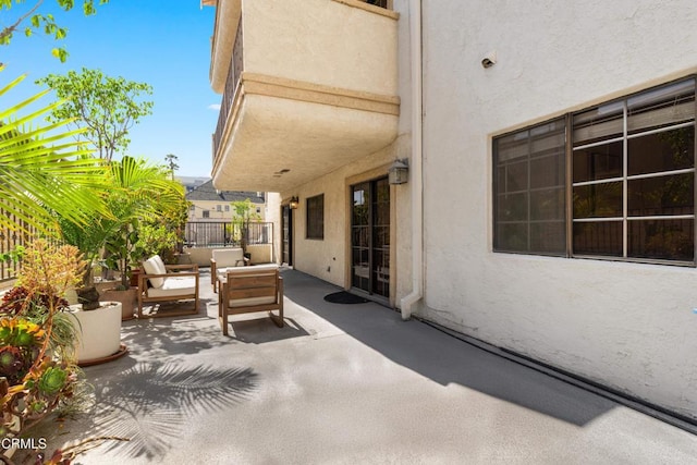 view of patio / terrace featuring an outdoor hangout area