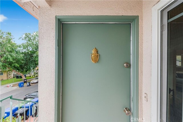 exterior details with stucco siding