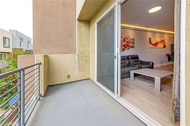 view of balcony
