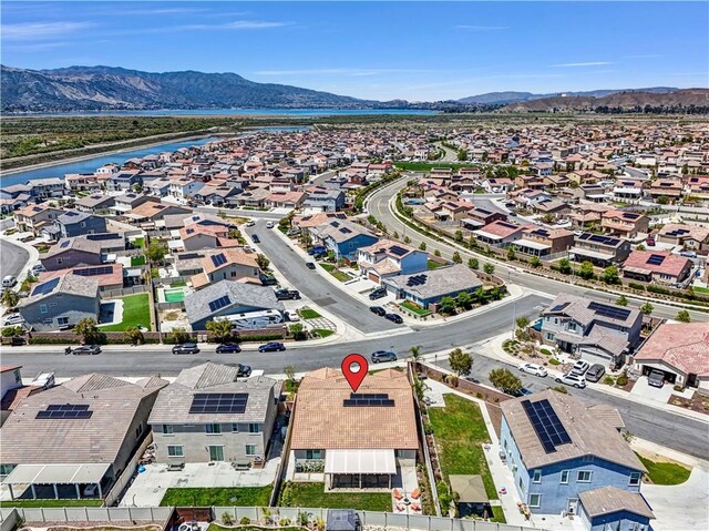 29102 Carrotwood, Lake Elsinore, CA 92530 - aerial perspective of suburban area featuring a water and mountain view
