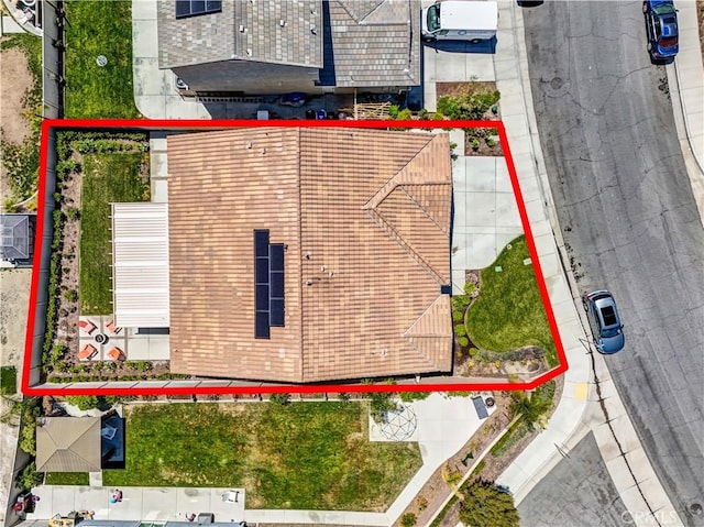 29102 Carrotwood, Lake Elsinore, CA 92530 - aerial view of property and surrounding area with property parcel outlined