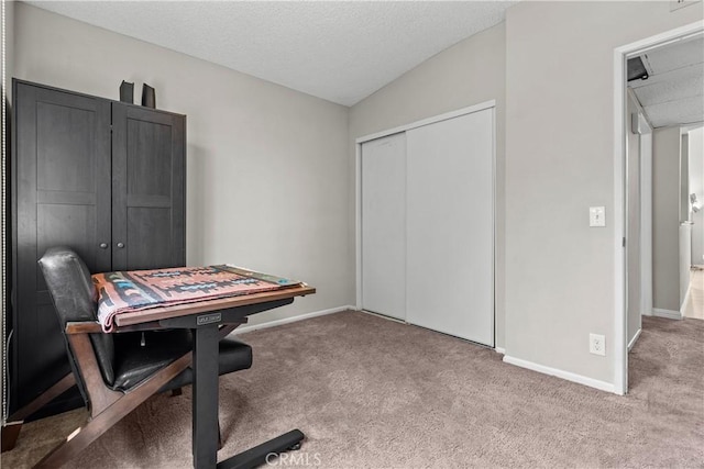 11150 Glenoaks Blvd Unit 98, Pacoima, CA 91331 - carpeted office featuring a textured ceiling and baseboards